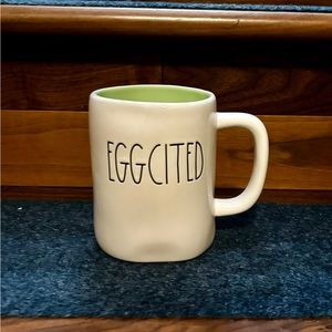 Rae Dunn “eggcited” mug for Easter